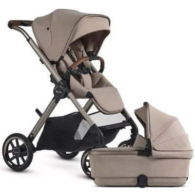 Silver Cross Strollers - Single Frappe Silver Cross Reef 2 Stroller + Folding Bassinet