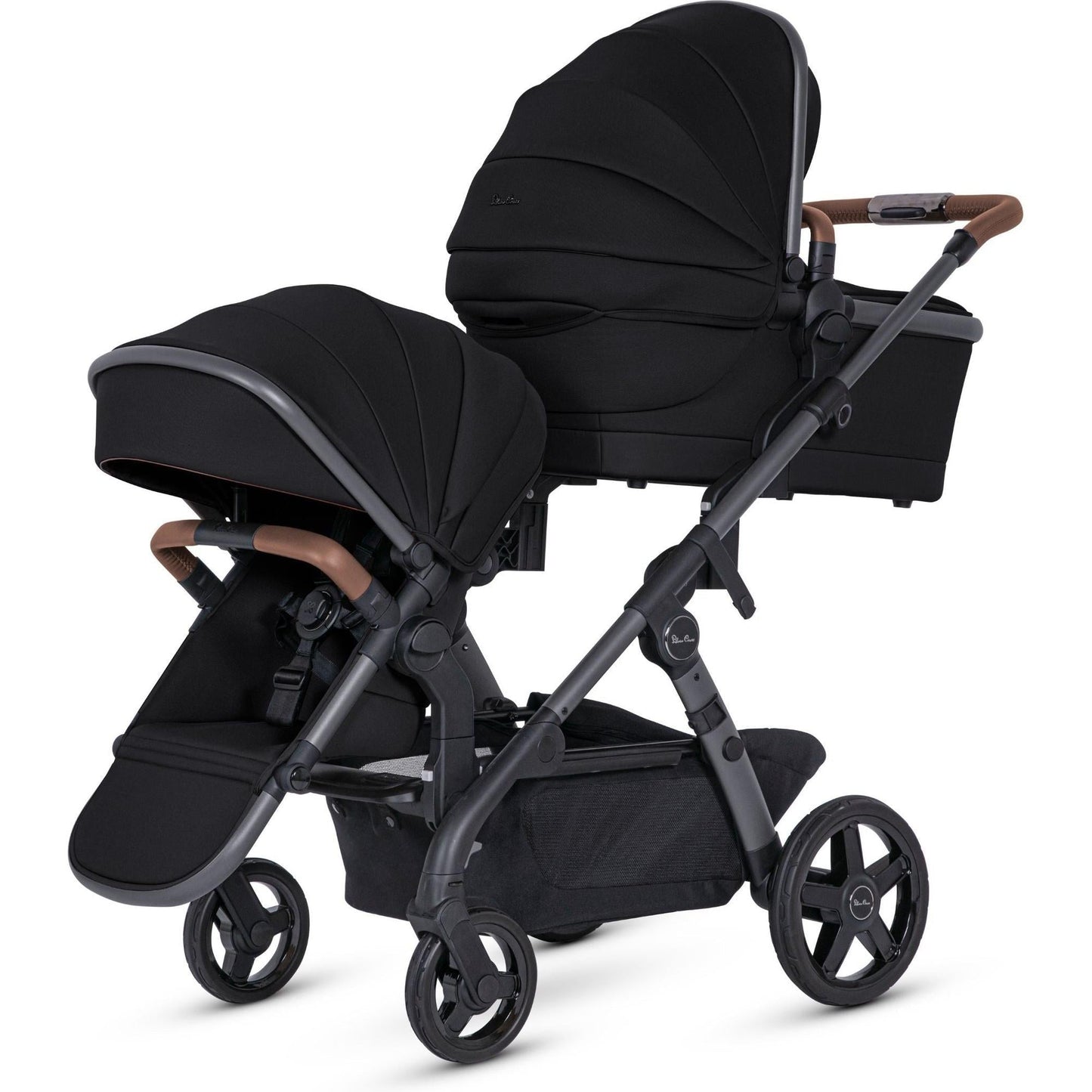 Silver Cross Wave 3 Single to Double Stroller Licorice