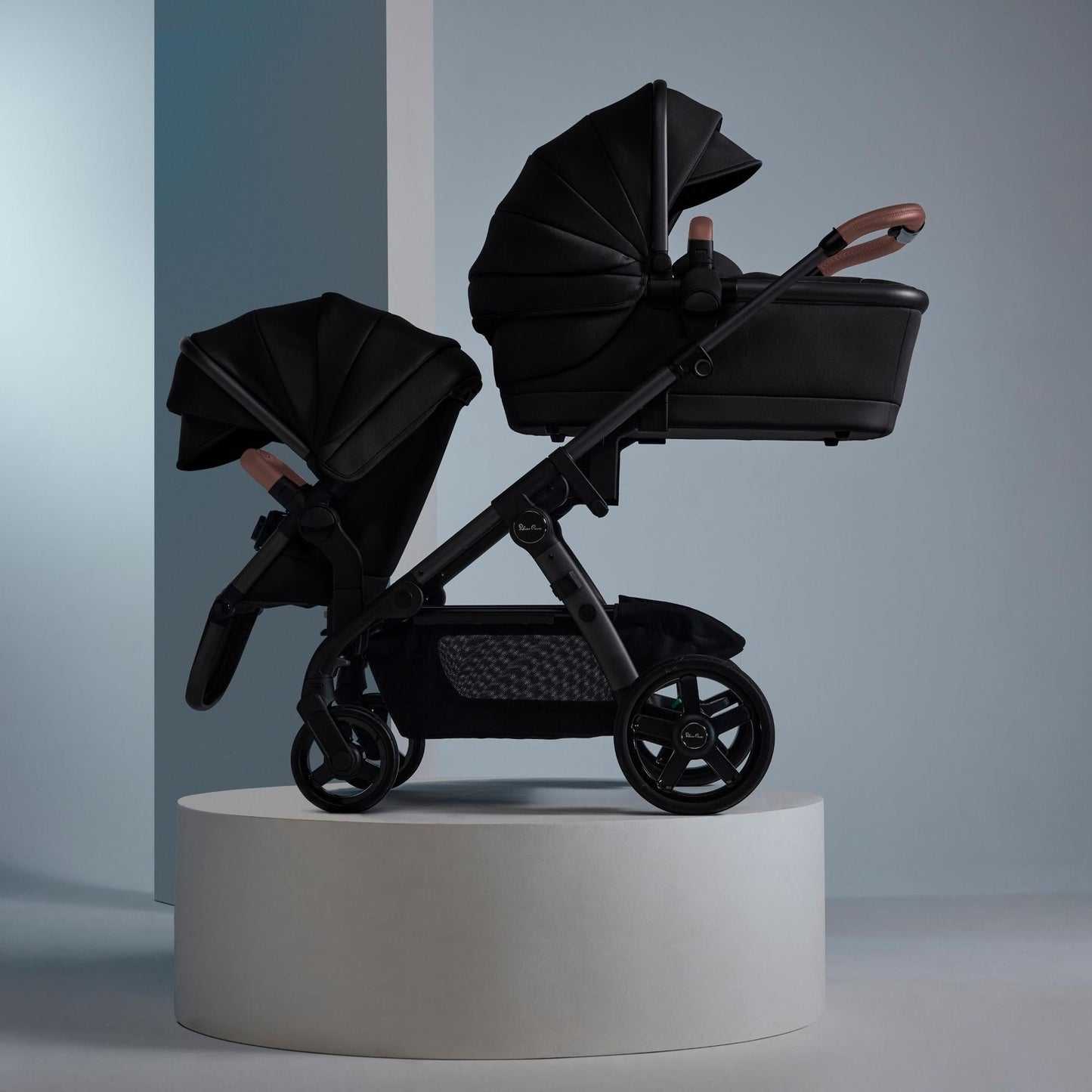 Silver Cross Wave 3 Single to Double Stroller Licorice