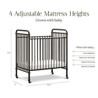 Namesake Abigail 3-in-1 Convertible Mini Crib