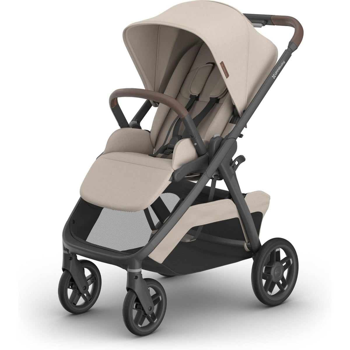 UPPAbaby Strollers - Single Ada (Sandstone Mélange | Carbon Frame | Chestnut Leather) UPPAbaby Kona Stroller | PRE-ORDER | SHIPS LATE SEPTEMBER