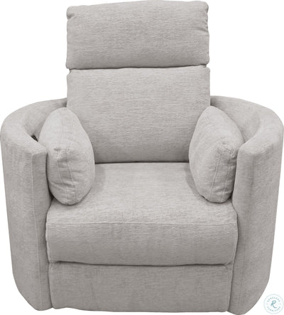 Orbit recliner in mineral fabric facing front