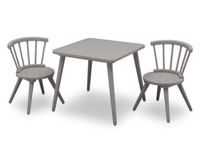 Jordan Wooden Table & Chairs Grey