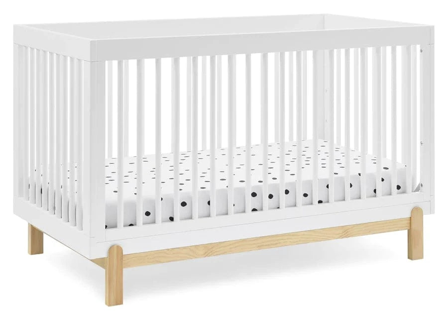 Delta Cribs Bianca White with Natural Delta Poppy Convertible Crib