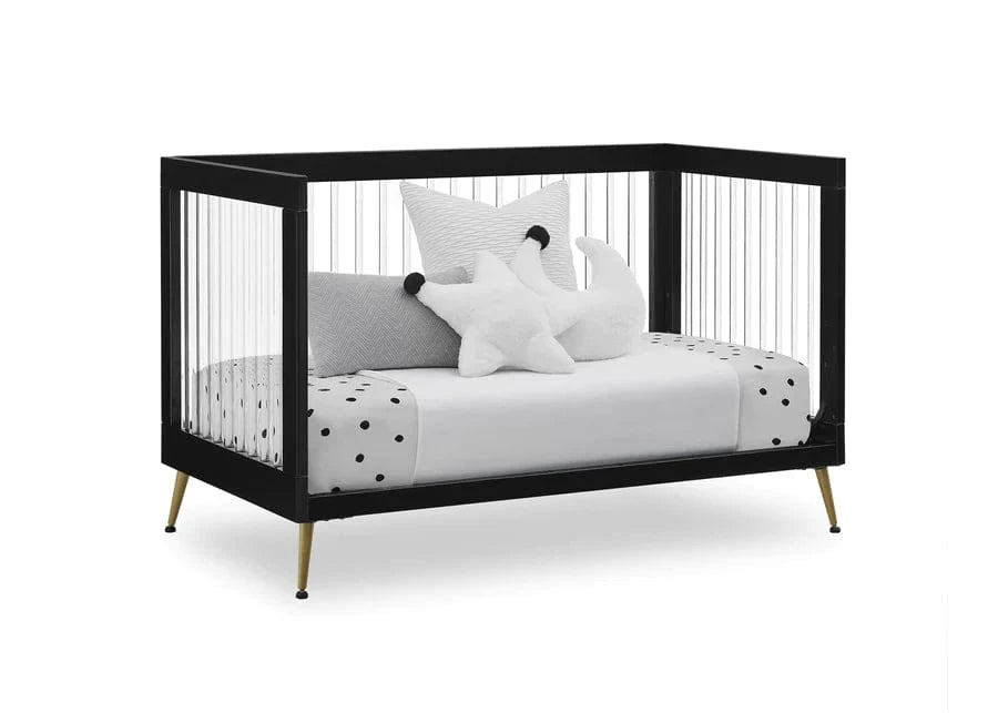 delta children eloise crib Sloane Black Acrylic 4-in-1 Convertible Crib