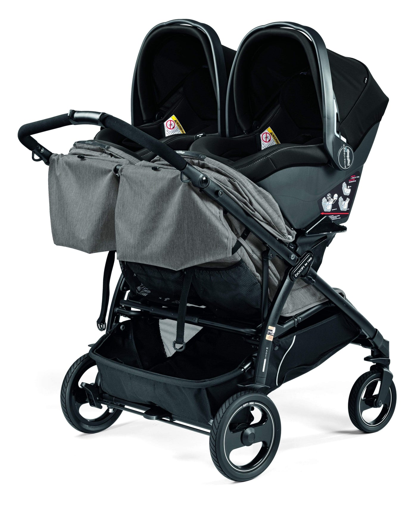 Peg Perego Book 4 2 Double Stroller - Atmosphere – Baby & Kids 1st