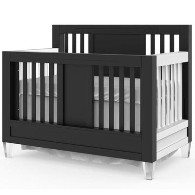 Romina Cribs Solid Black / Solid White Romina Millenario Convertible Crib