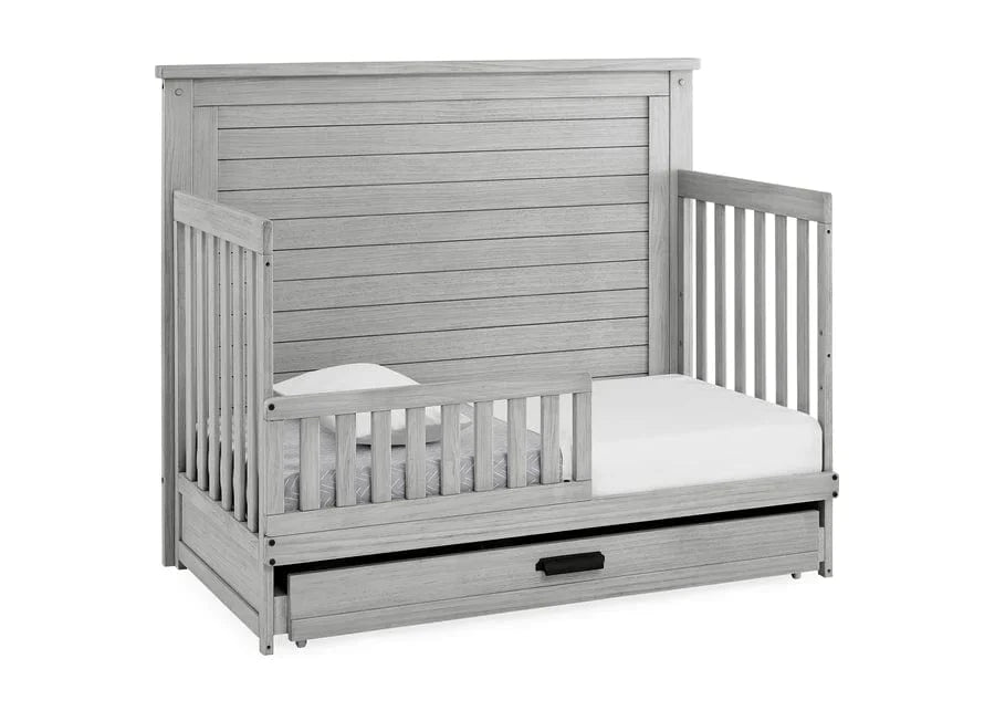 Rustic Grey Simmons Baby Furniture Sets Convertible Crib Simmons